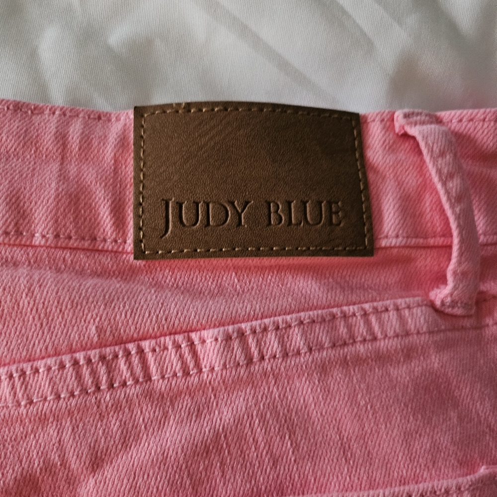 Judy Blue Garment Dyed Pink Cropped Jeans Size 20W - Picture 8 of 8